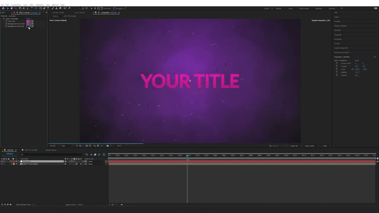 How to edit the Epic Warfare Trailer Title in After Effects – Filmbro
