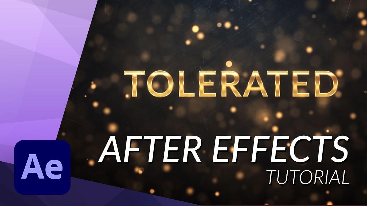 Create an Amazing Golden Intro in After Effects – Filmbro
