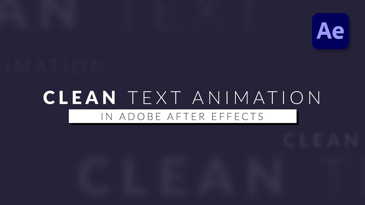 Text Based Animation Image How To Create a Simple but Professional Text Animation in After Effect ...