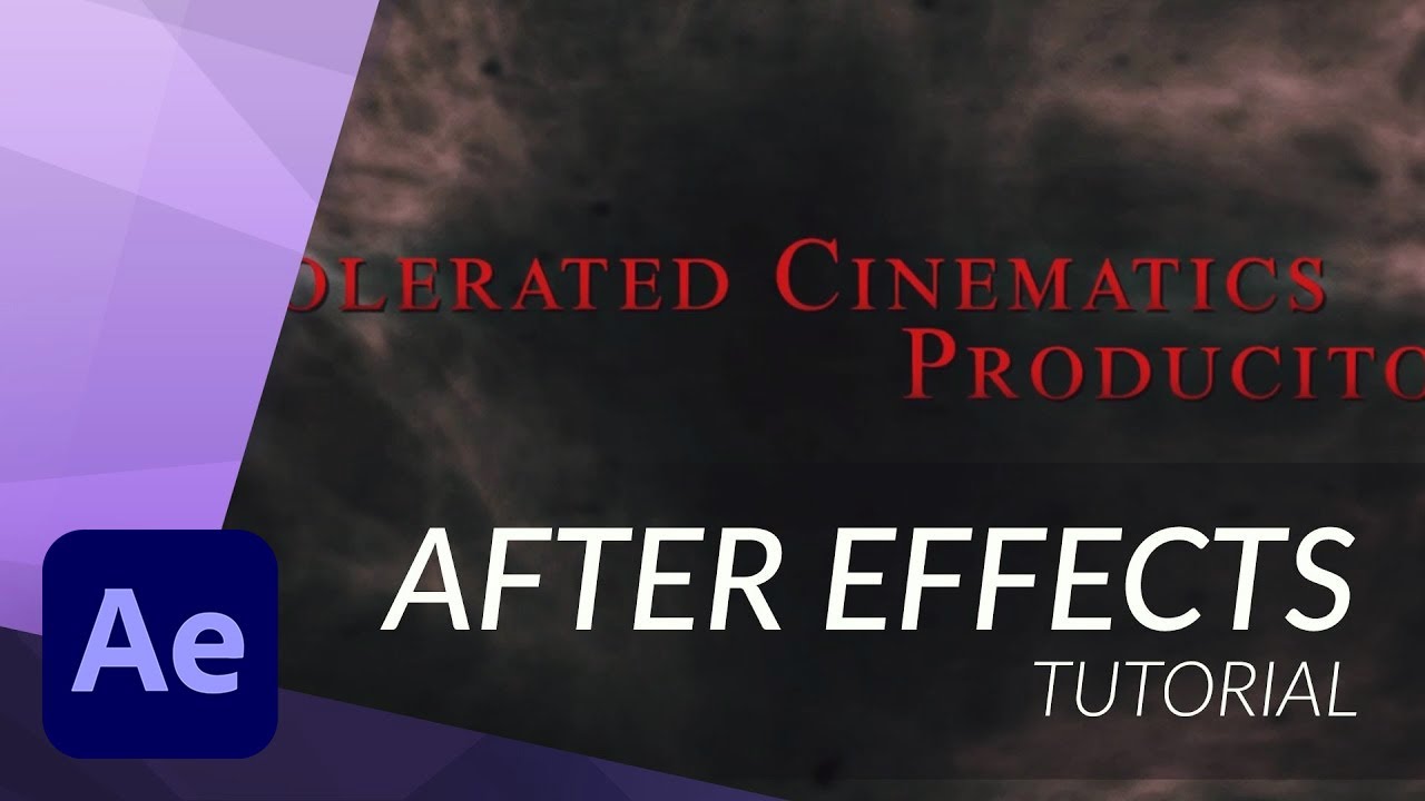 How to Create a Horror Film Title in After Effects – Filmbro