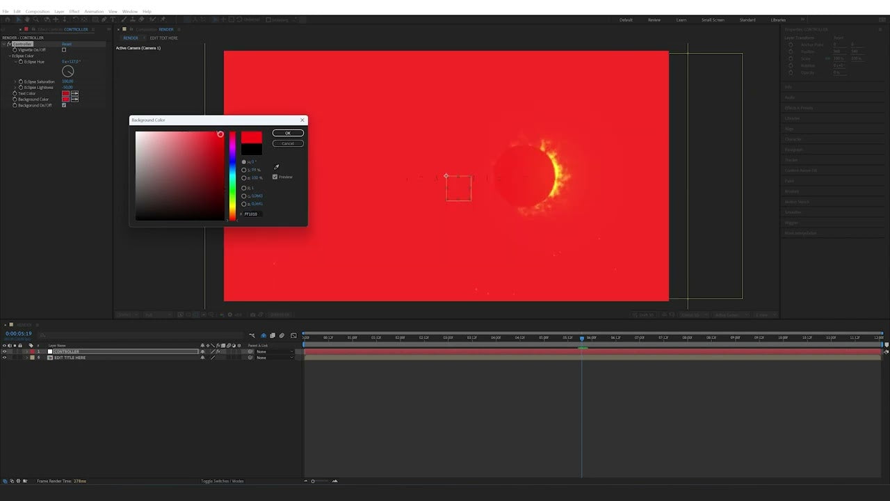 How to edit the Solar Eclipse Movie Title Intro – Filmbro