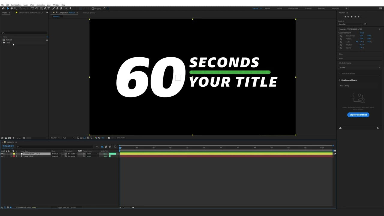 How to use and edit Countdown Templates in After Effects β Filmbro