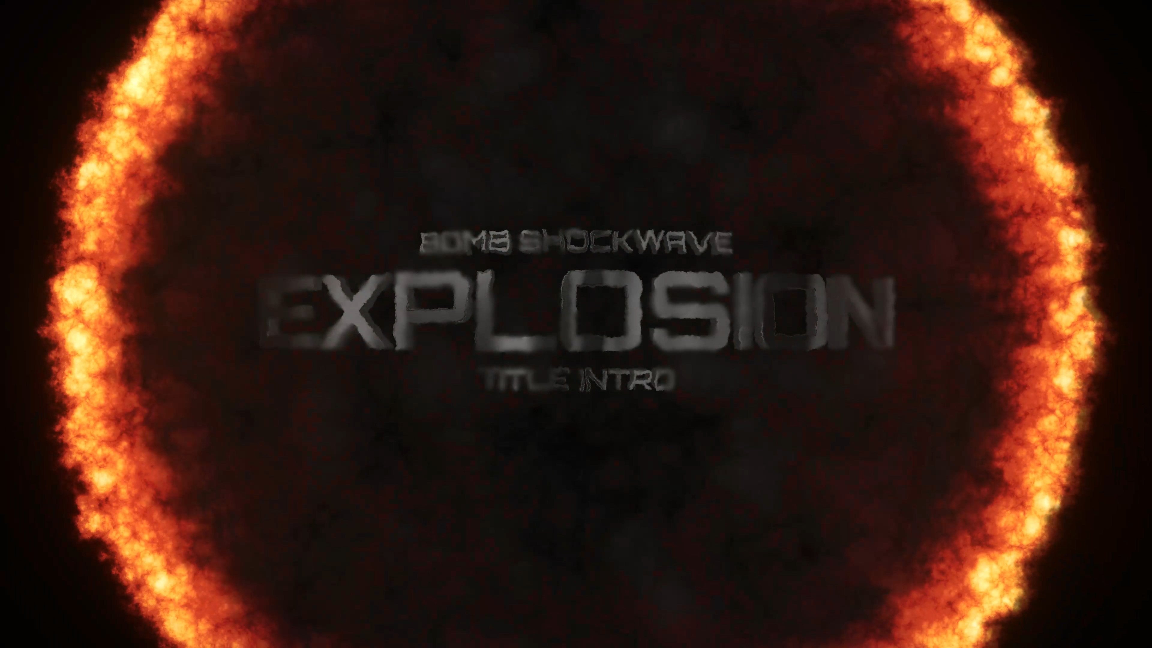 After Effects Template: Bomb Explosion Fire Ring Title Intro – Filmbro