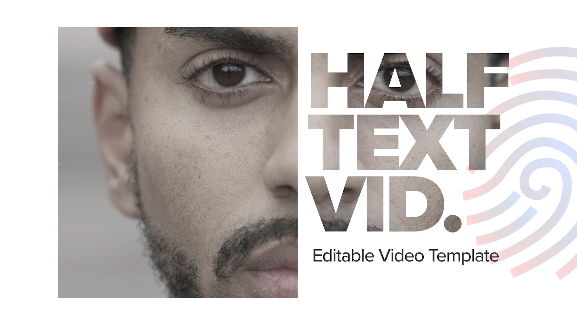 Premiere Pro Template: Half Text Half Image Double Exposure Matte ...