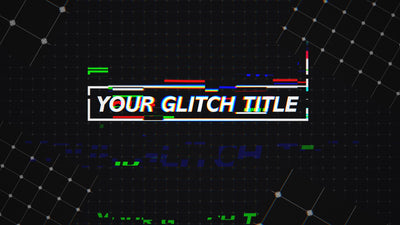 Glitch RGB Grid Modern Urban Strobe Title Intro