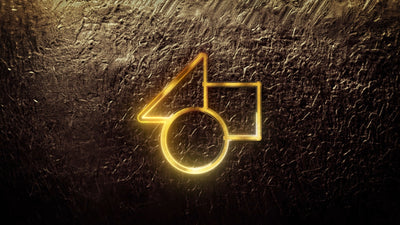 Golden Text Shine Grunge Wall Light Outline Title Intro