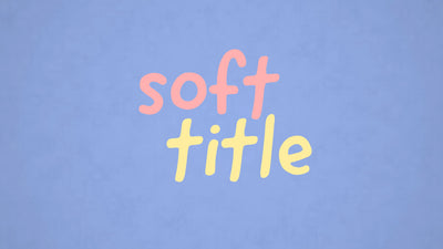Pastel Multi Colored Text Soft Title Intro