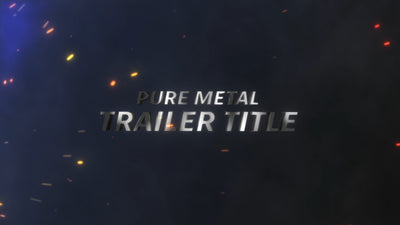 Action Trailer Embers Mist Metalic Text Movie Title Intro