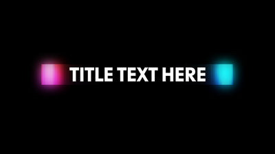 Bright Colors Glowing LED Light Joyfull Lower Third