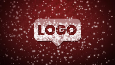 Elegant Holiday Christmas Snow Fancy Logo Reveal