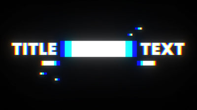 RGB Glitch Delay Echo Effect Modern Trendy Title Intro 38