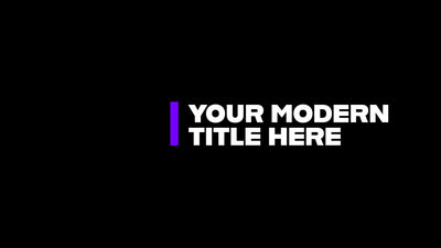Modern Reveal Text Simple Animated Lower Third