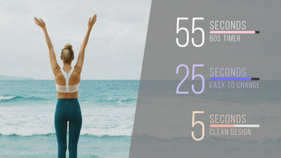 Yoga Pose Countdown Exercise Animated Timer 60 Seconds Infographic