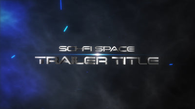 Sci-Fi Action Movie Flare Particles Alien Space Title Intro