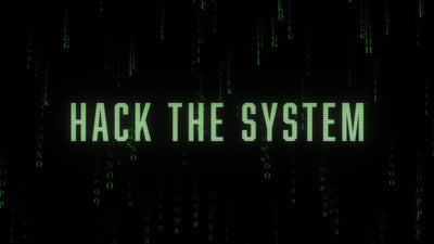 Matrix Letter Rain Digital Glitch Computer Hack Title Intro