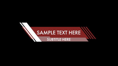Slanted Lower Third Modern Block Design Variation 4