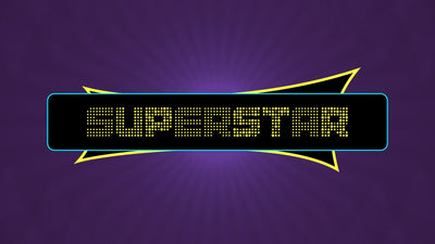 Variable Font Superstar Glowing Text Famous Title