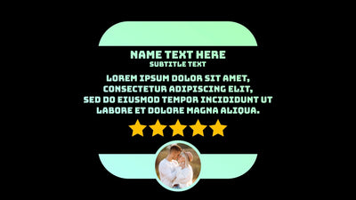 Gradient Modern Review Testimonial Infographic Animated Panel 04