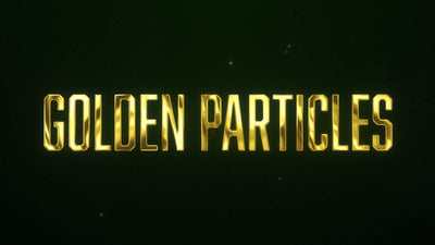 Gold Shiny Particle Text Title Reveal