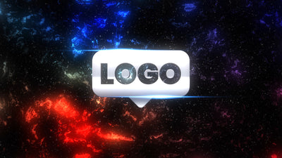Space Dust Galaxy Metalic Logo Reveal
