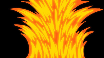 Hand Drawn Fire Element Transition Smooth Anime Epic 15