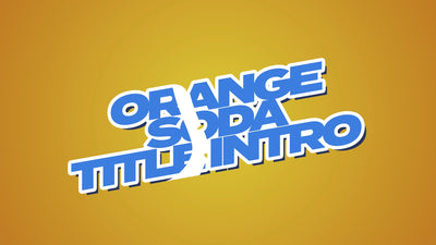 Orange Soda Inspired Beverage Text Title Intro
