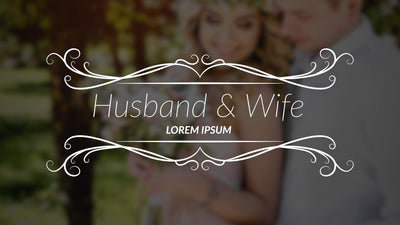 Wedding Title Hand Drawn Beautiful Screen Romantic Love 10