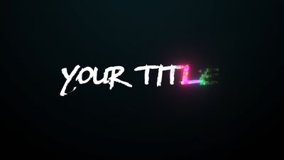 Cyber Digital Glitch Colorful Blocky Title Intro