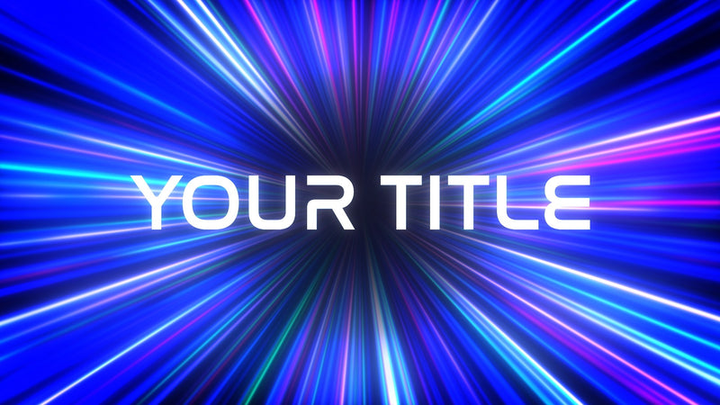 Zoom Hyperspeed Portal Warp Title Intro