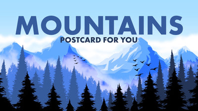 CGStockMountainScenicViewNatureTravelCard
