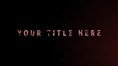 Dark Grunge Horror Cinematic Text Title Intro