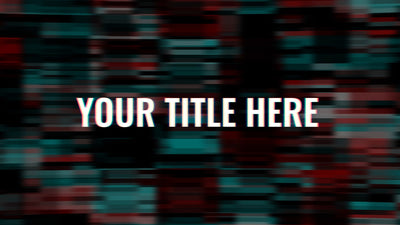 Glitchy Aggressive Kinetic Title Intro