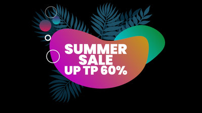 Summer Tropical Promo Stricker Sale Leaves 10