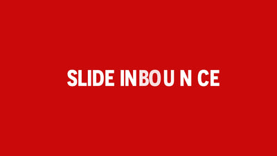 Bounce Slide Bouncy Text Title Intro