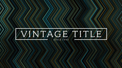 Vintage Fishbone Lines Text Title Intro