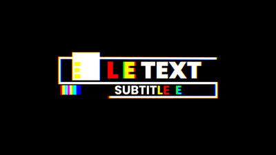 RGB Glitch Delay Echo Effect Modern Trendy Title Intro 47