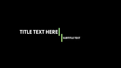 Sleek Modern Clean Gradient Text Title Lower Third