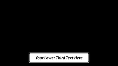 Simple Slide In Lower Third Title Animation