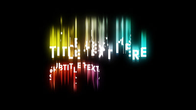 Bright Glow Digital Colored Shape Animation Lower Third