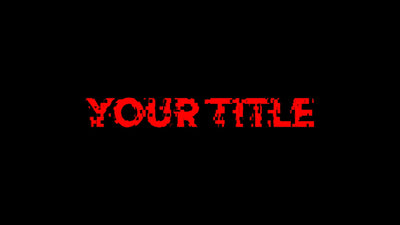 Horizontal Sliding Pixels Glitch Title Intro