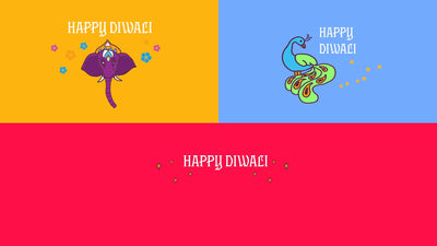Diwali Color Celebration Festive Indian Animation Icon Pack 02