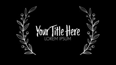 Wedding Title Hand Drawn Beautiful Screen Romantic Love Emblem 05