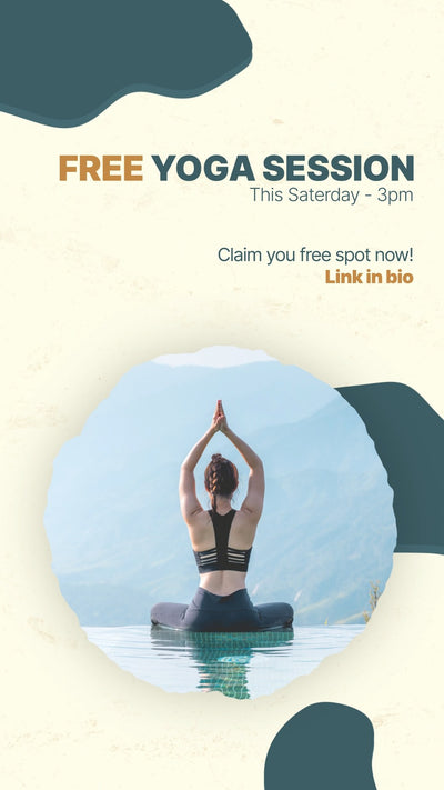Variable Font Social Media Story Free Session Calm Design