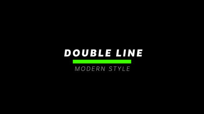 Modern Reveal Double Line Text Simple Animated Lower Third