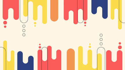 Modern Wave Shape Fun Elements Animated Background Variation 04