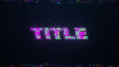 Game Over Pixels Colorful Bright Glitchy Title Intro