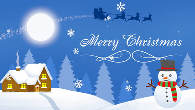 CGStockAnimatedDrawnChristmasSnowmanPostcardSnow