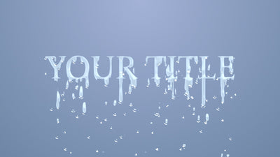 Water Rain Drops Dripping Liquid Sweat Title Intro