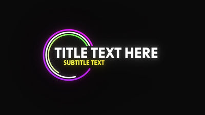 Bright Glow Digital Colored Shape Animation Lower Third