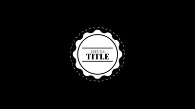 Vintage Stamp Emblem Badge Animated Retro Title Intro